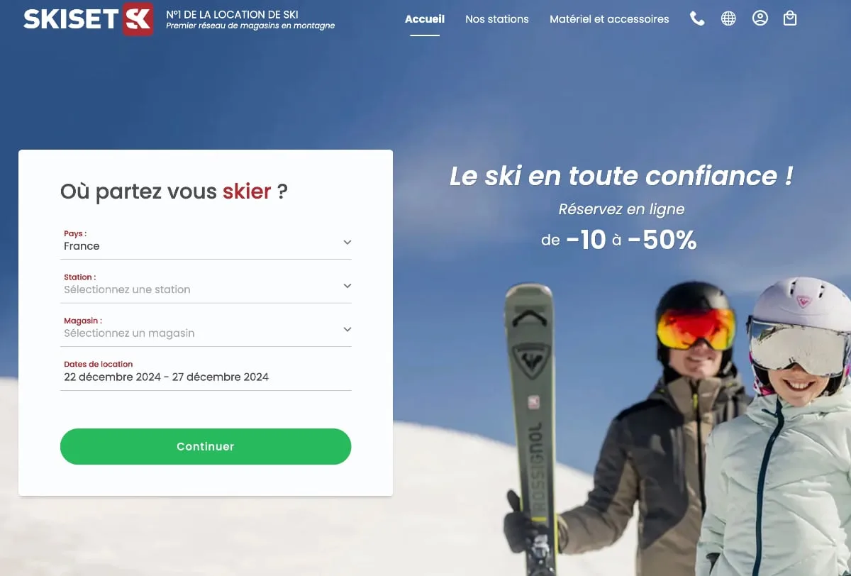 code promo skiset