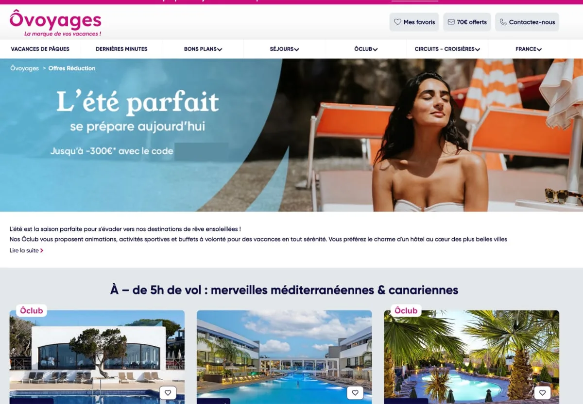 code promo ovoyages