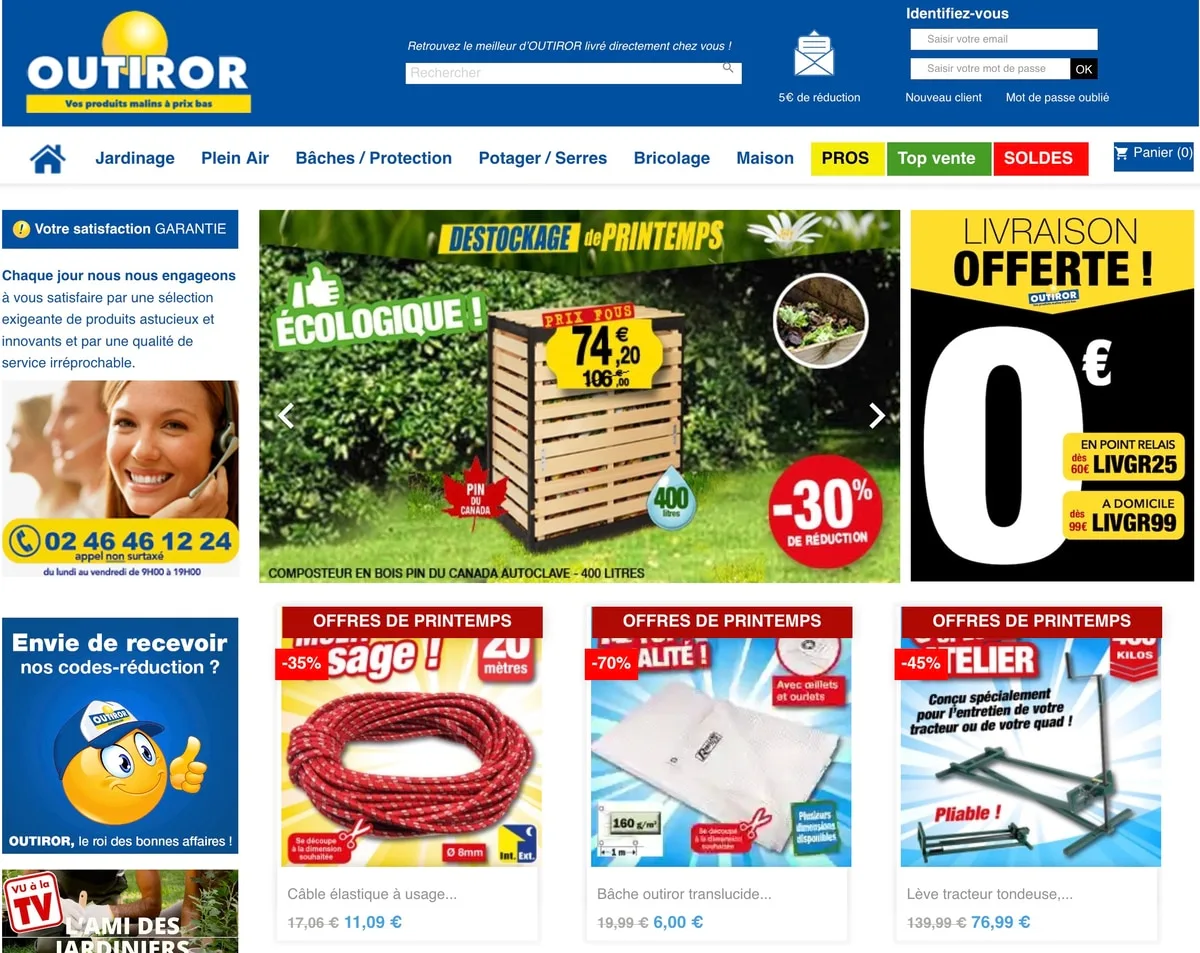 code promo outiror